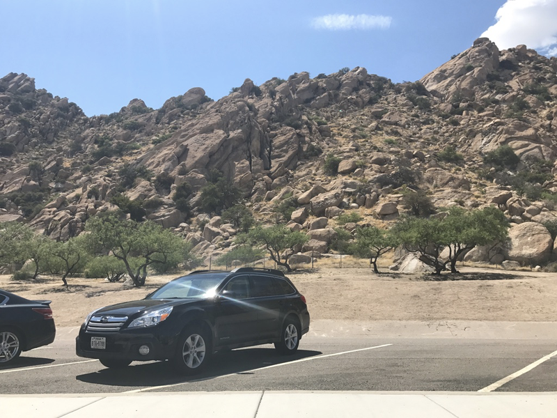 My Outback the Texas Canyon rest area on IH10 in Dragoon, AZ.